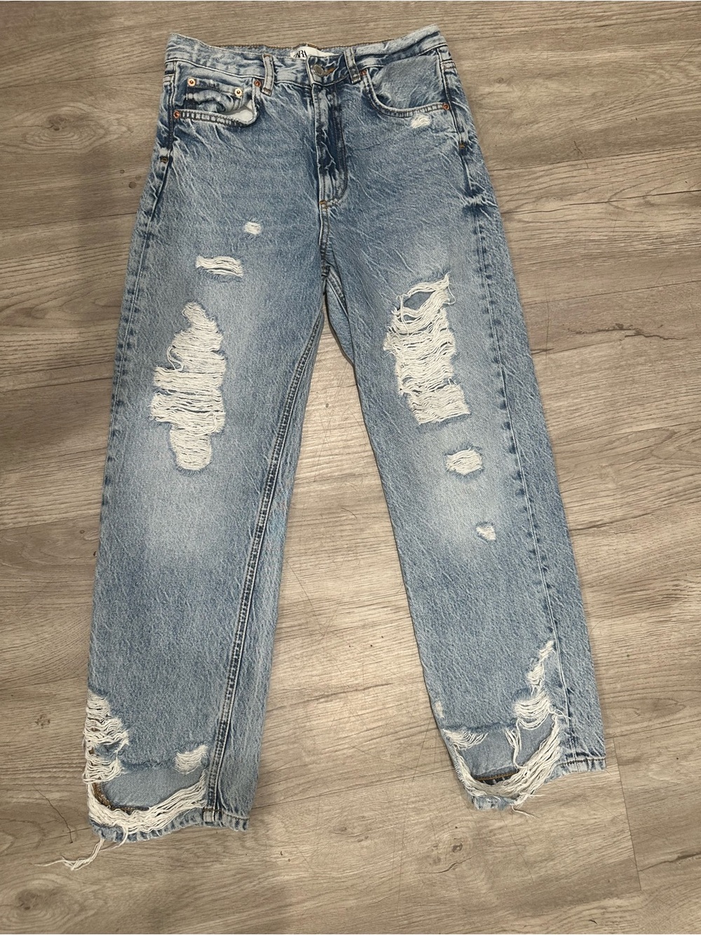 Light Blue Distressed Women’s Jeans